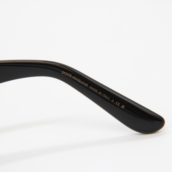 NEW DOLCE&GABBANA SUNGLASSES DG4435 501/87 WOMEN BLACK SQUARE EYEWEAR - Picture 9 of 10